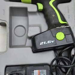 Kawasaki 3/8" cordless 19.2V drill set
