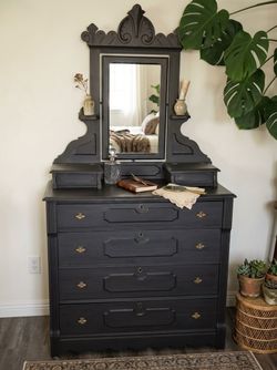 Antique Eastlake Dresser with Mirror