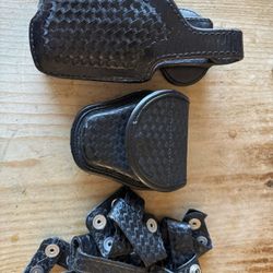 Belt Keeper Holster And Handcuffed 