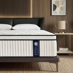 Zosemuc Full Hybrid Mattress, 12 Inch Medium Firm Mattress with Foam & Individually Wrapped Pocket Springs, Pressure Relief Mattress in a Box