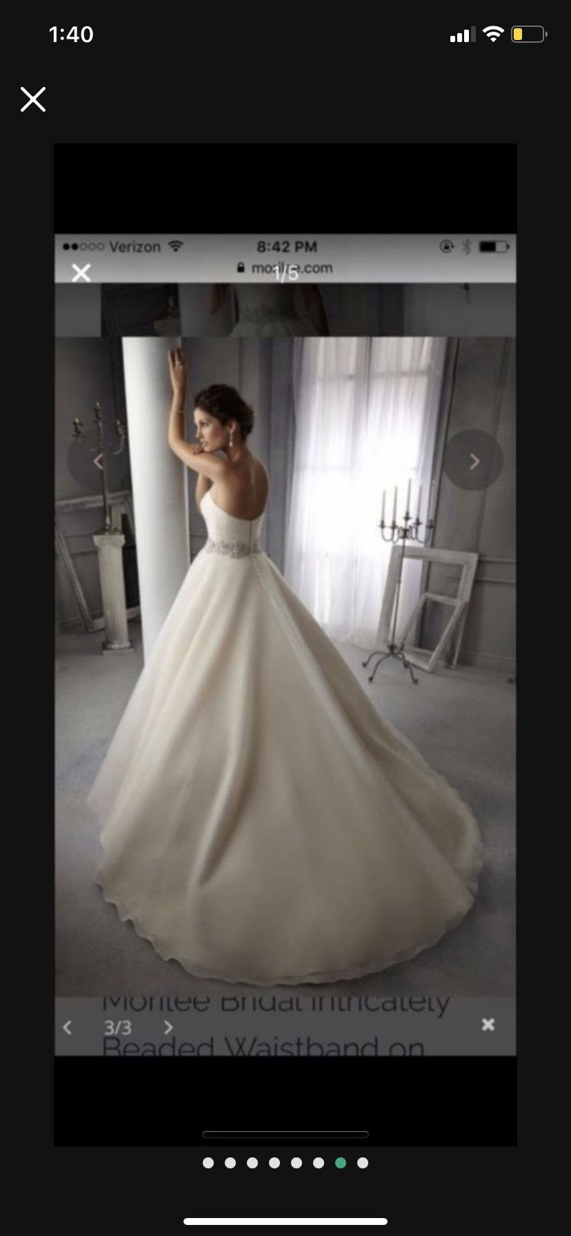 Classic princess wedding gown