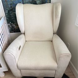 Crate&Barrel Rocking Chair Recliner w USB