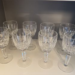 8 Waterford Water Goblets