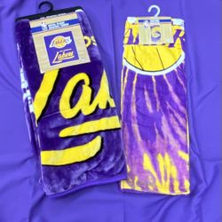 Lakers Throw & Beach Towel