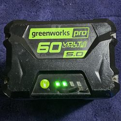 GREENWORKS PRO 60 VOLT LITHIUM 5-AMP