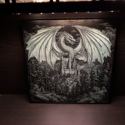 12x12 Laser Engraved Canvas 