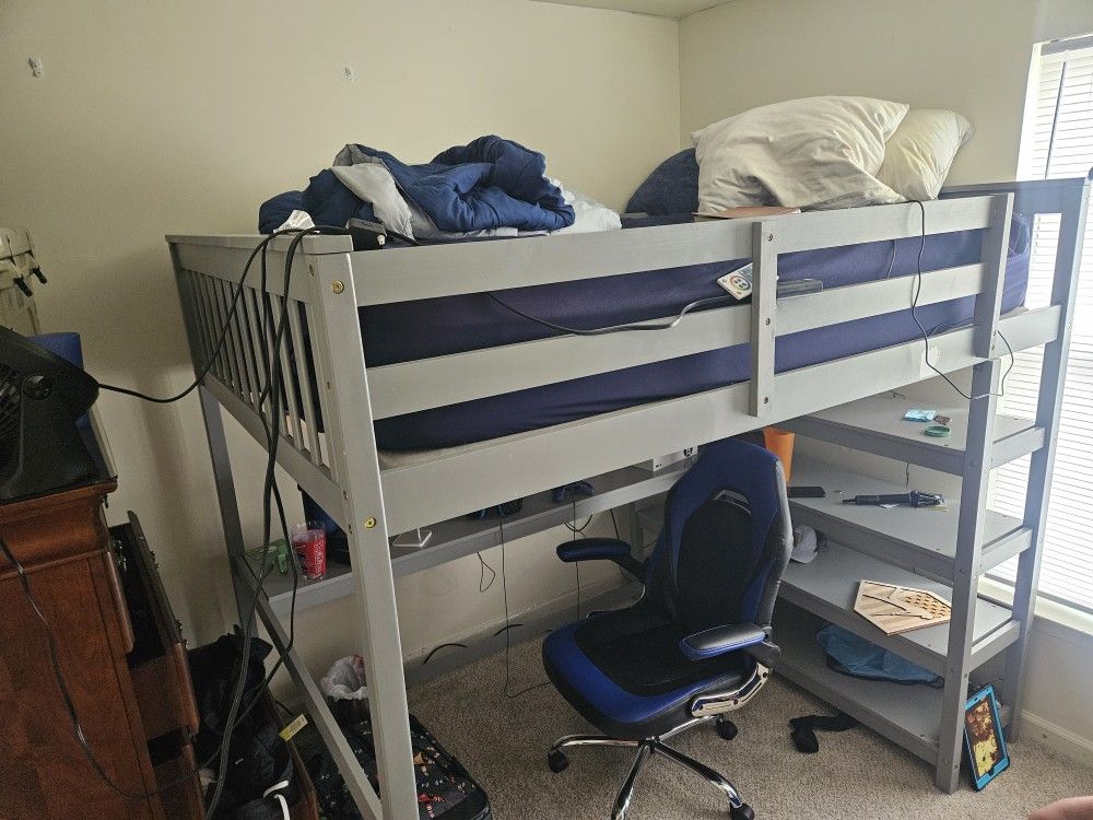Lofted Full Size Bed Frame