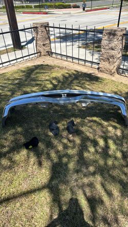 Dented front bumper off a 05 Tahoe