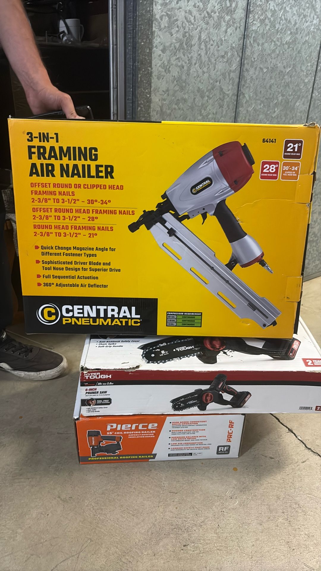 3 In 1 Framing Air Nailer