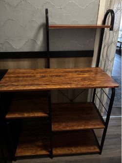 Brown kitchen table