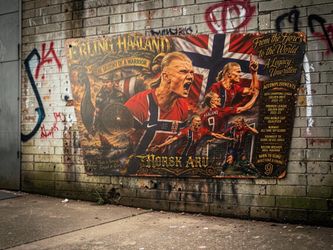 Norway Soccer Team Metal Sign
