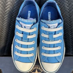 Converse Chuck Taylor All Star Kids Stretch Lace Aqua Blue Size 12