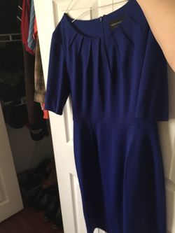 Casual royal blue dress