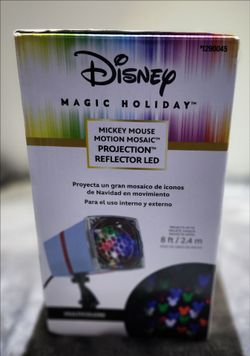 Disney Mickey Mouse Motion Mosaic LED Projection Spotlight Multicolor