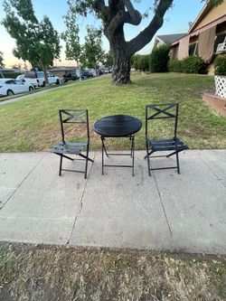 Table and chairs