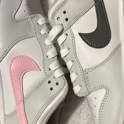 Nike Dunks - Pink , Grey, White, And Black 