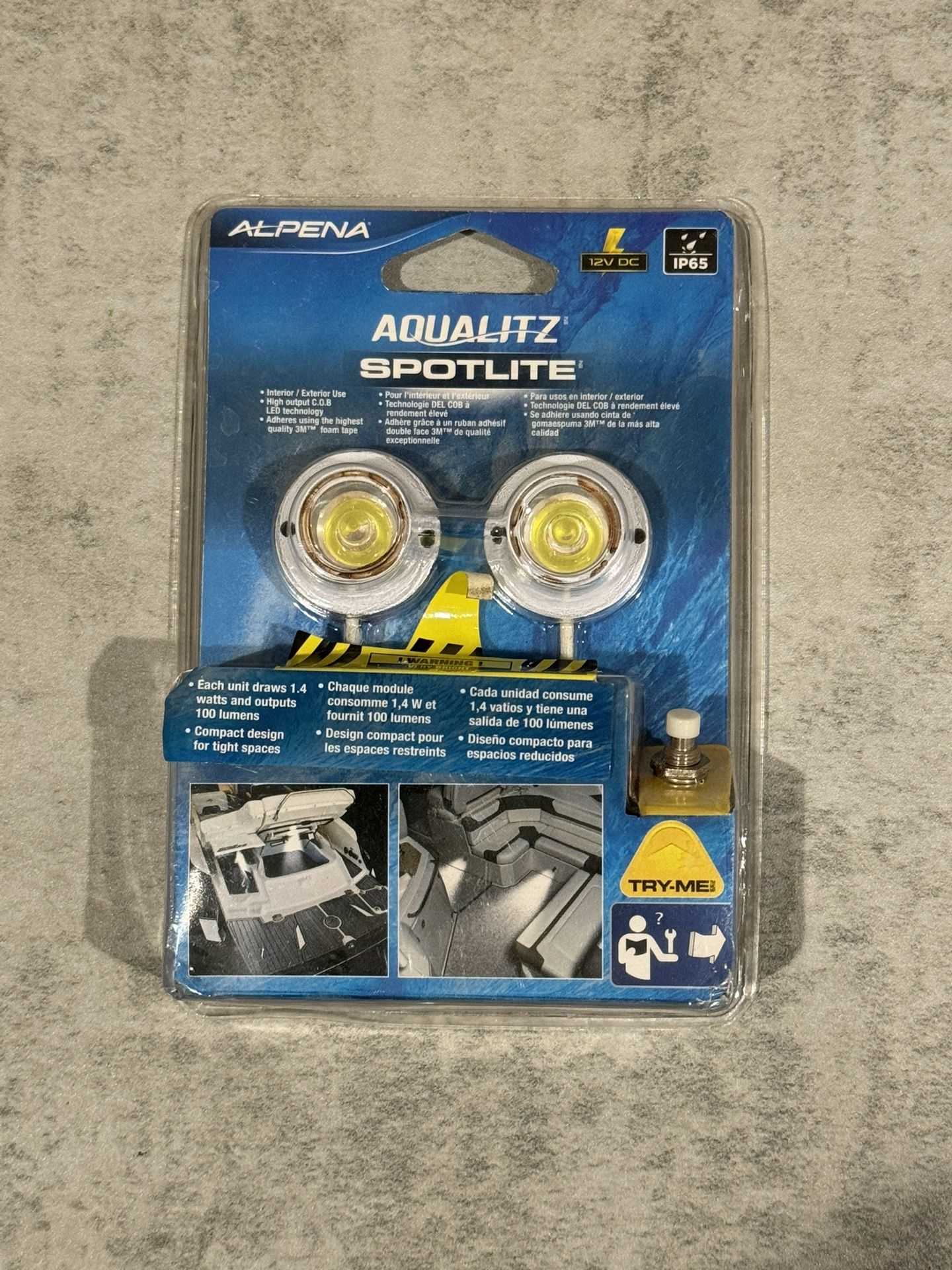 Aqualitz Spotlite LED (1.4 watts, 100 lumens) Compact Lights for Marine Boat