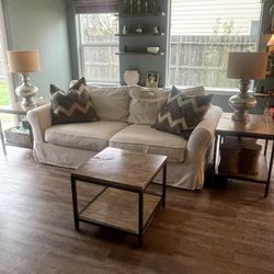 Living Room Table Set (3 Items). 2 Side Tables & 1 Coffee Table 