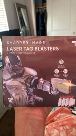 TSharper Image Laser Tag Blasters – 4-Pack Scout Blasters (New)