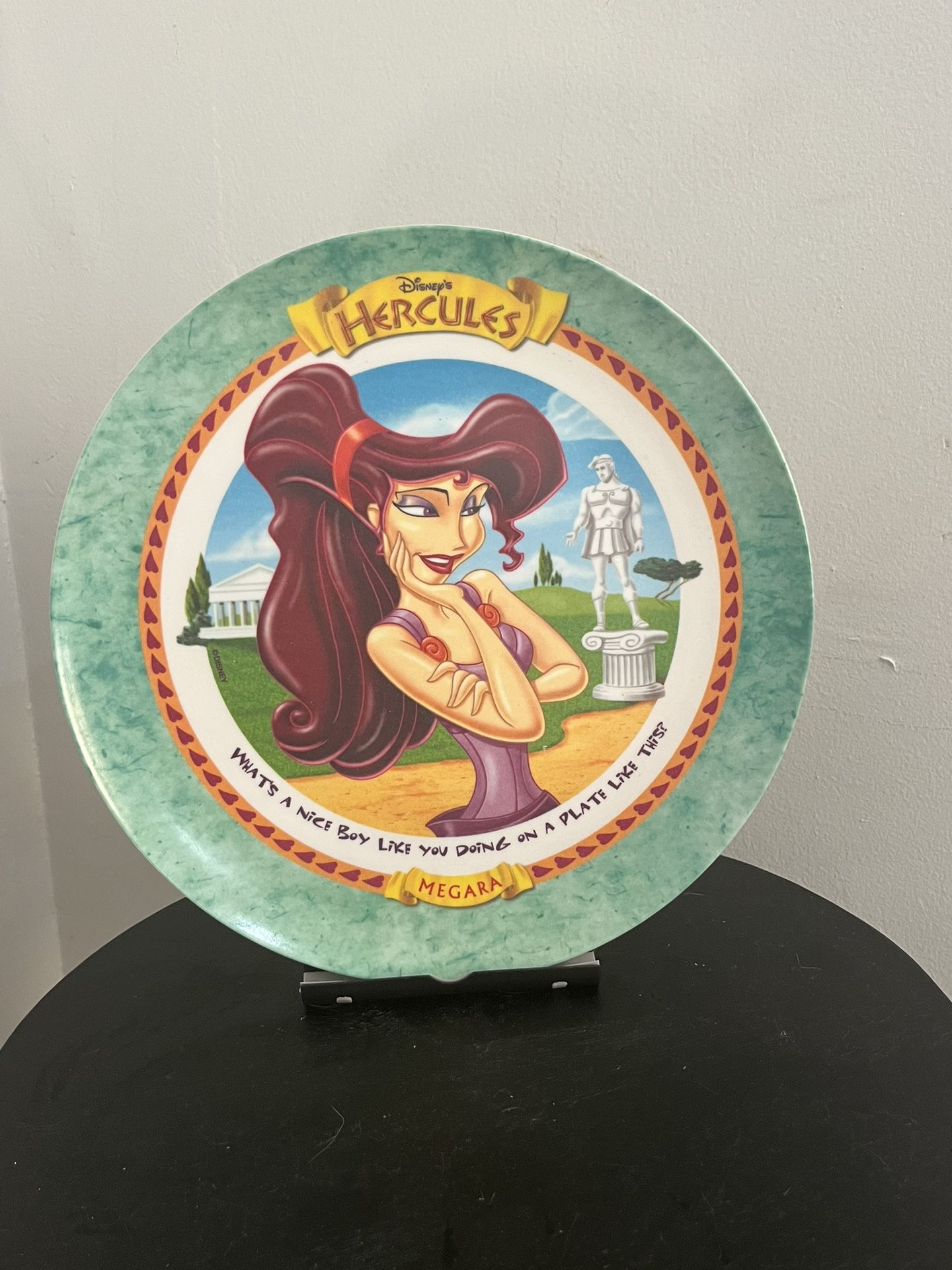 Disney Hercules Megara McDonald's Plate 1997 Vintage 