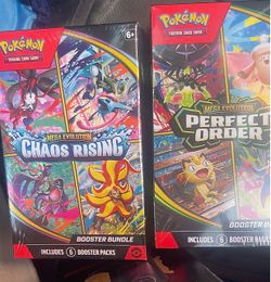 2 Pokemon card booster bundles chaos rising and perfect order