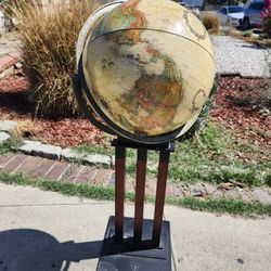 Antique World Globe Stand