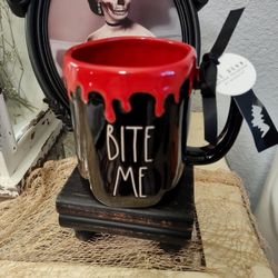 Rae Dunn "Bite Me" Blood Drip Mug