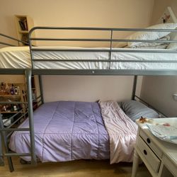 Twin Bunk Bed With Mattresses