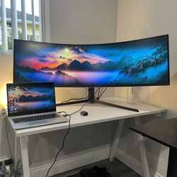 Samsung 49” Odyssey G9 1000R QLED Curved Dual‑QHD 240 Hz Gaming Monitor