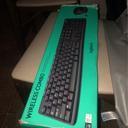 Logitech Wireless Keyboard And Mouse.