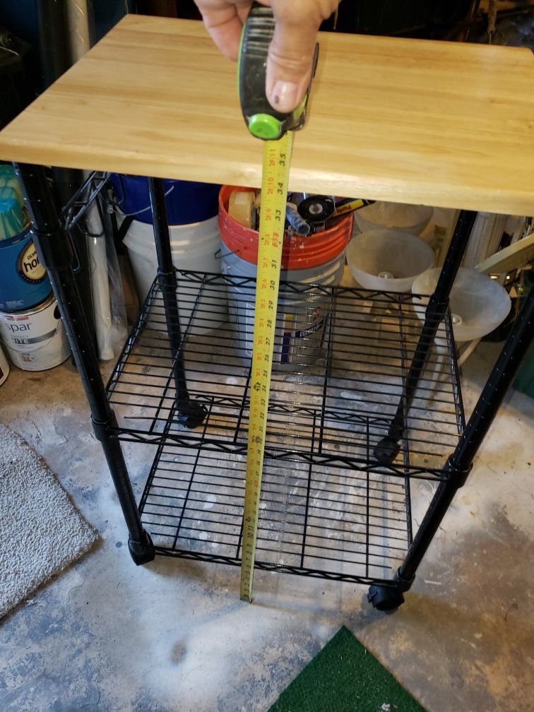 Small kitchen wheeled table