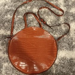 Orange Circle Crossbody