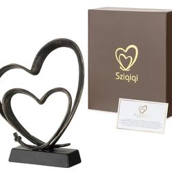 (212121-41) Sziqiqi Anniversary Wedding Gifts for Couple: 1st to 50th Anniversary Wedding Gifts for Her Him Newlyweds Husband Wife Women Men - Iron He