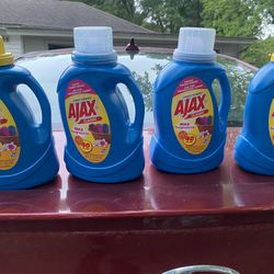 4x Ajax Liquid Max Fragrance Laundry Detergent, Original, 40 fl oz, 25 Loads