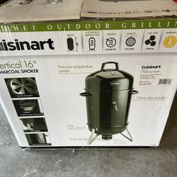 Cuisinart Charcoal Smoker And Cover (Unopened)