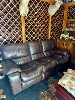 Leather Sofa Bed OBO