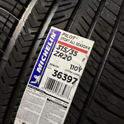 1) New Michelin Pilot Sport All Season 4  315/35/ZR20