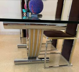 Romeo Riga Glass Dining Table