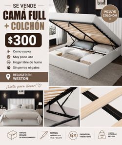 Full bed and mattress