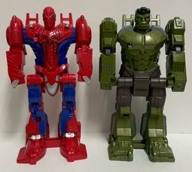 Marvel Avengers Transformers Flip and Attack Hulk & Spider-Man Hasbro