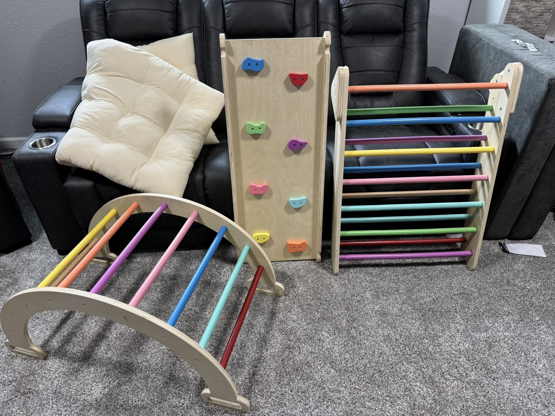 Tiny Land Rainbow Climbing Set With Play Cushion