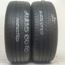 2 Tires 235 60 18 Continental ProContact TX high tread no repairs