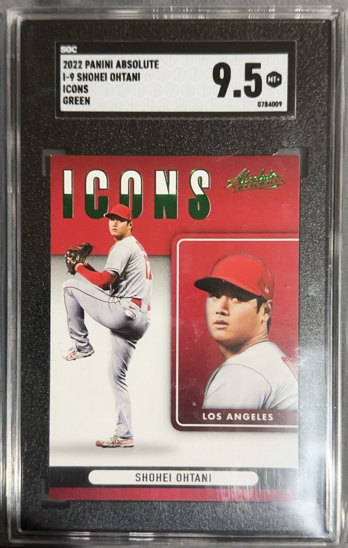 2022 PANINI ABSOLUTE 1-9 SHOHEI OHTANI ICONS GREEN