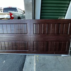 Mahogany Steel Back 8x7 Garage Door