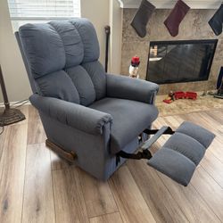 La-Z-Boy Vail Rocking Recliner Blueish Grey Chair