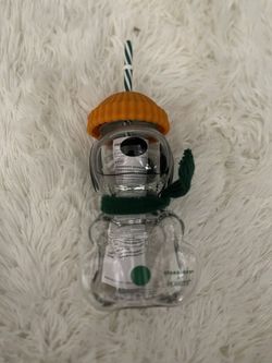 Snoopy Starbucks glass cup