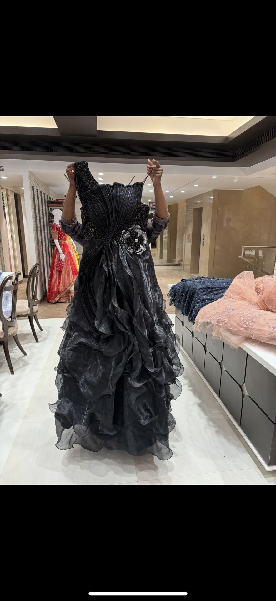 Unique And Beautiful Black Gown