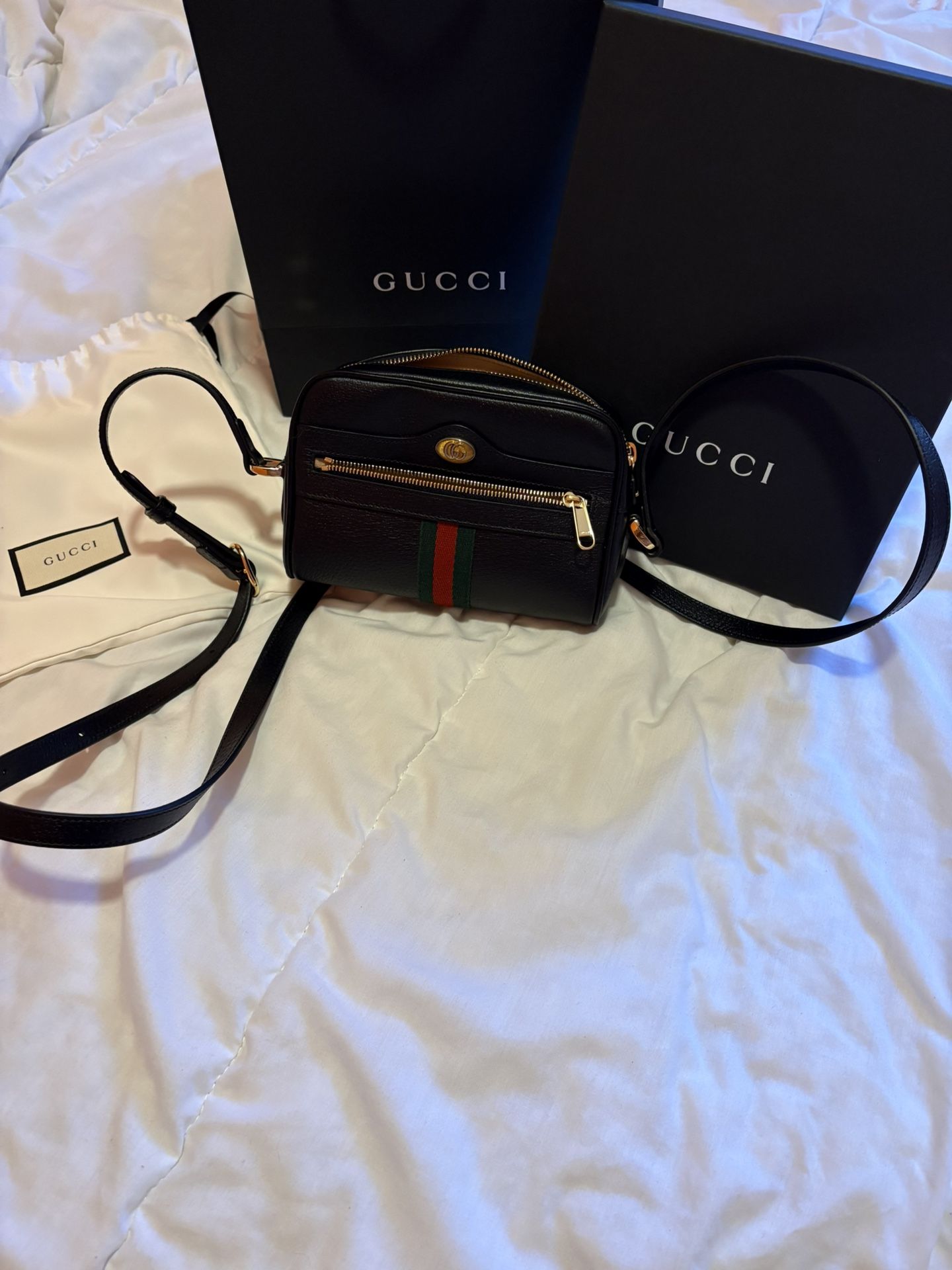 Gucci Leather Ophidia Crossbody