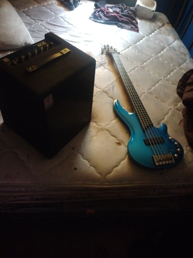 Bass Guitar And Amp