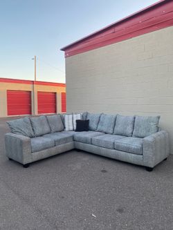 Huge Gray Sectional Sofa Couch